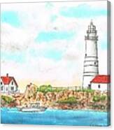 Boston Lighthouse Canvas Print