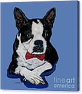 Boston Terrier With A Bowtie Canvas Print