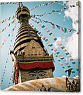 Boudhnath Stupa In Nepal Canvas Print