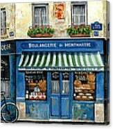 Boulangerie De Montmartre Canvas Print