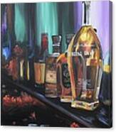Bourbon Bar Oil Painting Canvas Print