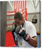 Boxer Training Canvas Print