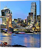 Brand New Skyline Of City Of London Canvas Print