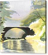 Bridge In Shadows Canvas Print