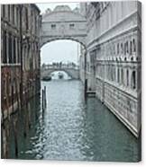 Bridge Of Sighs In Venice Italy Canvas Print