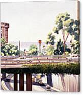 Bridges Over Rt 5 Downtown San Diego Canvas Print