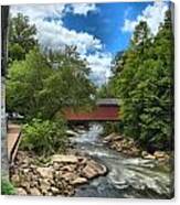 Bridging Slippery Rock Creek Canvas Print