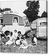 British Caravan Campers Canvas Print
