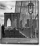 Brooklyn Bridge Alone Canvas Print