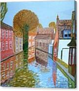 Brugge Canal Canvas Print