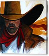 Brushstroke Cowboy #4 Canvas Print