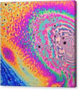 Bubble With Light Interference Patterns Canvas Print