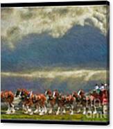 Budweiser Clydesdale Paint 2 Canvas Print