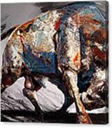 Bull Fight Back Canvas Print