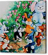 Bunny Giggles Canvas Print