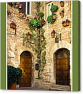 Buone Feste With A Corner Of Assisi Canvas Print