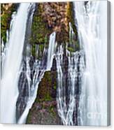Burney Falls Closeup - One Of The Most Beautiful Waterfalls In California Canvas Print