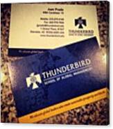 Business Cards Ready!! @thunderbird1946 Canvas Print