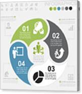 Business Infographics And Icons | Eps10 Canvas Print