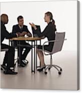 Businesspeople In Meeting Canvas Print