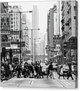 Busy Streets Of Hong Kong Canvas Print