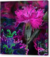 Butterfly Garden 08 - Carnations Canvas Print