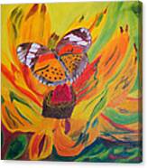 Butterfly Jungle Canvas Print