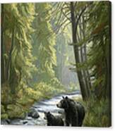 By The Stream Canvas Print