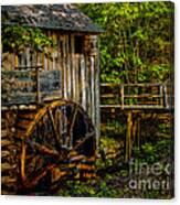 Cades Cove Mill Painted Canvas Print