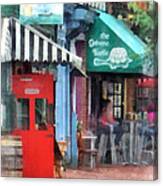Cafe Fells Point Md Canvas Print