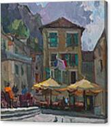 Cafe In Old City Canvas Print