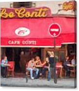 Cafe Le Conti Paris Canvas Print