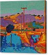 California Hills At Sunset 2 Canvas Print