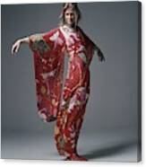Candice Bergen Wearing A Bill Blass Dress Canvas Print