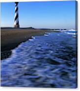 Cape Hatteras Lighthouse On The Coast Canvas Print