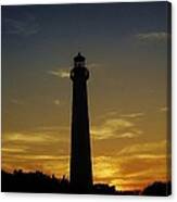 Cape May Lighthouse At Sunset Canvas Print