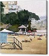 Capitola Beach Lifeguard Station Canvas Print
