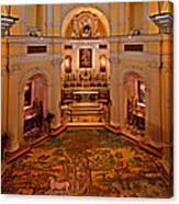 Capri San Michele Church Decorated Pavement Canvas Print