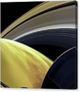 Cassini's Grand Finale At Saturn Canvas Print