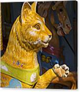 Cat Carrousel Ride Canvas Print