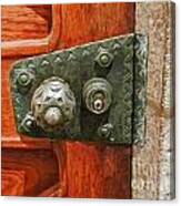 Cathedral Door Lock Canvas Print