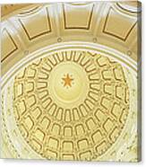 Ceiling Of The Dome Of The Texas State Canvas Print