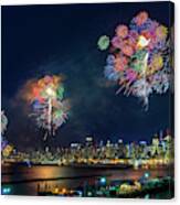 Celebration Of Independence Day In Nyc Canvas Print