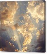 Celestial Twilight Sunset Art Prints Sunrays Canvas Print