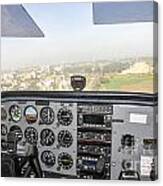Cessna Skyhawk At Takeoff Canvas Print