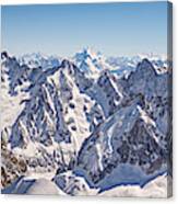 Chamonix Mont Blanc Panorama Canvas Print