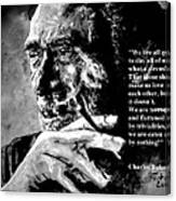 Charles Bukowski Canvas Print