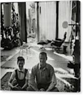 Charles Eames And Ray Eames Canvas Print
