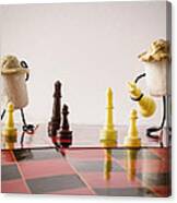 Checkmate Mallow Canvas Print