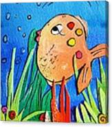 Cheeky Fish -ideal For Bathrooms Canvas Print
